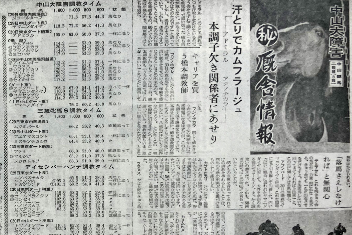 東スポ競馬で振り返る昭和の競馬史】大胆過ぎる？！見出しの〝メリハリ 