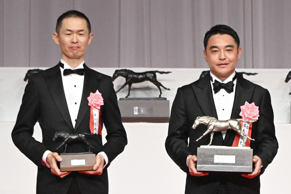 顕彰馬に選定されたイクイノックスの（有）シルクレーシング米本昌史