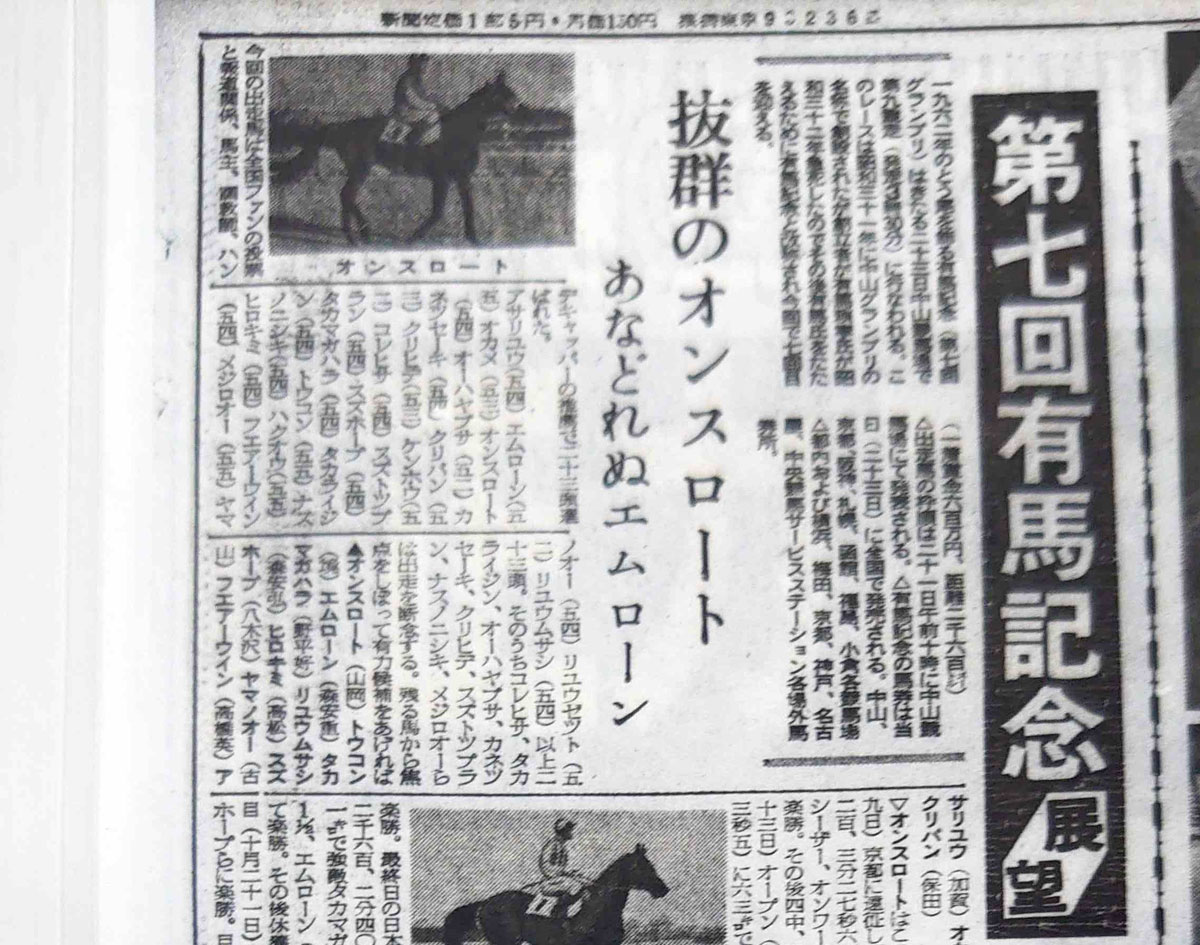 東スポ競馬で振り返る昭和の競馬史】現代では〝完全アウト！〟目を疑う 