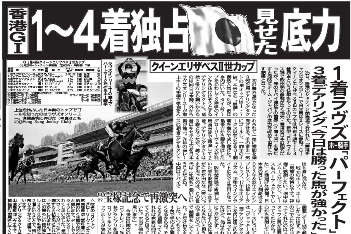 香港競馬ガイド】初心者でも分かるチャンピオンズデーの3大レース 馬券
